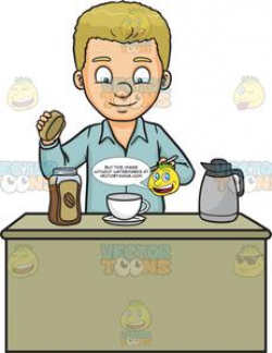 A Man Making A Cup Of Coffee