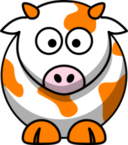 Orange Cow Clip Art at Clker.com - vector clip art online, royalty ...