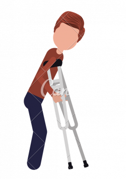 Person with Crutches - Icons by Canva