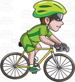 A man riding a road bike #cartoon #clipart #vector ...