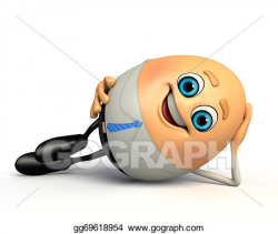 Stock Illustration - Happy egg as business man. Clipart ...