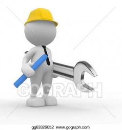 Stock Illustration - Engineer. Clipart Drawing gg63326052 ...