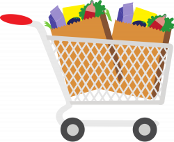 28+ Collection of Grocery Shopping Cart Clipart | High quality, free ...