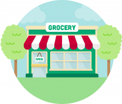 Grocery Store Drawing at GetDrawings.com | Free for personal use ...