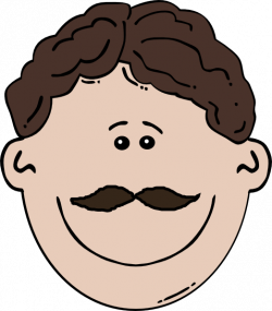 Smiling Mustache Man Clip Art at Clker.com - vector clip art online ...