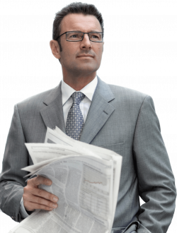Newspaper Businessman transparent PNG - StickPNG