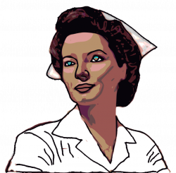 Public Domain Clip Art Image | Illustration of a nurse | ID ...