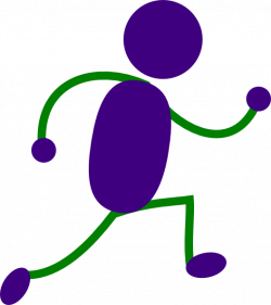 Running Man Purple And Green Clip Art at Clker.com - vector clip art ...