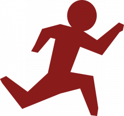 Running Man - Race Red Clip Art at Clker.com - vector clip art ...