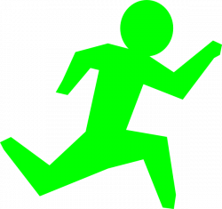 Running Man - Green Clip Art at Clker.com - vector clip art online ...