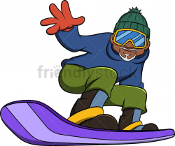 Black Old Man Snowboarding | Sports & Recreation Clipart ...