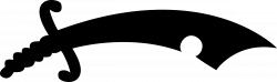 Clipart - Saxon seaxe silhouette