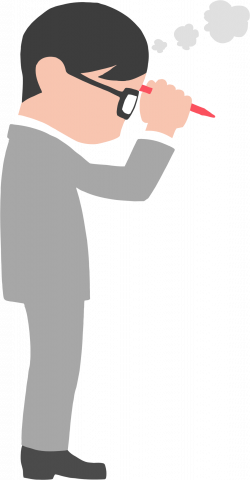 Clipart - Man In Suit Thinking