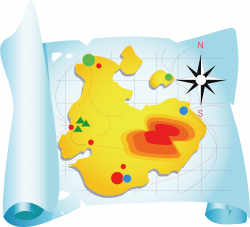 Clipart - travel map
