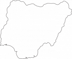 Nigeria Outline Map