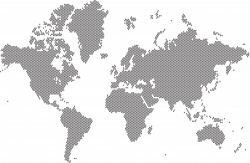 Clipart - Prismatic Hexagonal World Map 6 No Background