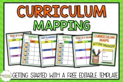Curriculum Mapping - Grab a FREE, Editable Template NOW!