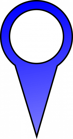 Clipart - Blue Map Pin