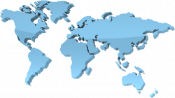 New Simple World Map Flat | Eduteach.co