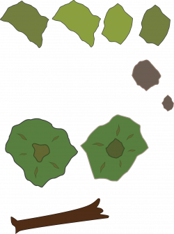 Clipart - Forest Map Elements