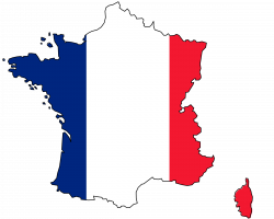 Clipart - Colored Map of France