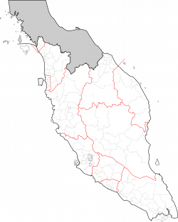 Clipart - Peninsular Malaysia blank map
