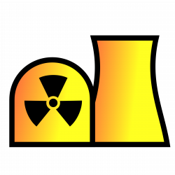 Clipart - Nuclear power plant map symbol