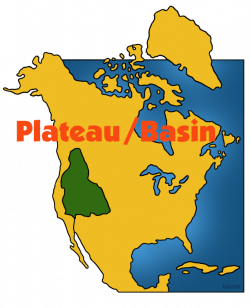 Native Americans Clip Art by Phillip Martin, Plateau / Basin Map