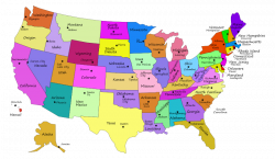 United States Map 50 States And Capitals