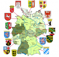 Map of Germany with links to each state and within each state you ...