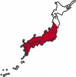 Japan Flag Map Icon Clipart - Free Clipart