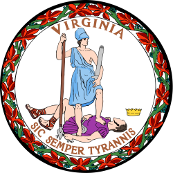 Virginia: Flags - Emblems - Symbols - Outline Maps