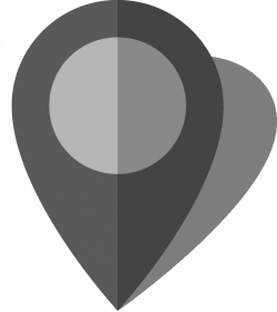 Simple location map pin icon10 gray free vector data | SVG(VECTOR ...
