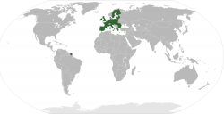 Clipart - Europe Highlighted in Worldmap
