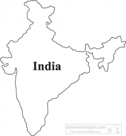 Country Maps Clipart Photo Image - India-outline-map-clipart ...