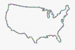 Outline Of The United States U - Usa Map Icon Transparent ...