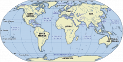 Oceans Map | My blog