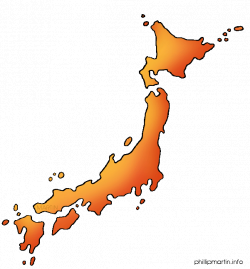 Map clipart japan - Pencil and in color map clipart japan