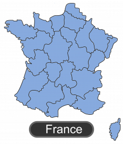 Clipart - Map of France