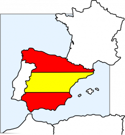 Spain Map And Flag Clip Art at Clker.com - vector clip art online ...