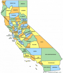 Printable California Maps | State Outline, County, Cities