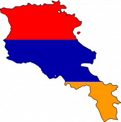 Armenia Flag Map | Free Images at Clker.com - vector clip art online ...