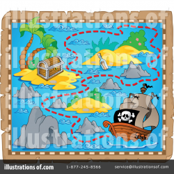 Treasure Map Clipart #1107416 - Illustration by visekart