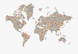 Maps Clipart Clipart Transparent Background - Colorful World ...