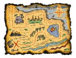 printable treasure maps for kids - two with details and two ...