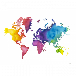 Wall Art Prints - Colours Of The World Map | Pinterest | Wall art ...