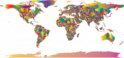 Clipart - Colorful World Map 2