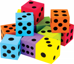 Colorful Large Dice 12-Pack | Pinterest | Math, Learning and ...