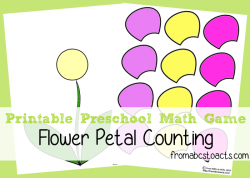Preschool Math Games - Flower Petal Counting | Pinterest | Preschool ...