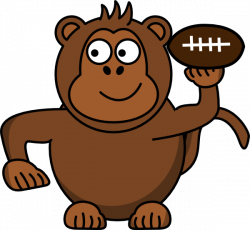 Monkey Football Clip Art at Clker.com - vector clip art online ...